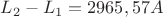 $L_2-L_1=2965,57A$