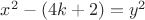 $x^2-(4k+2)=y^2$