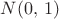 $N(0,\,1)$