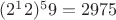 $(2^12) ^59 = 2975$