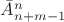 $\bar A_{n+m-1}^n$