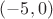 $(-5,0)$