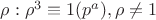 $\rho: \rho^3 \equiv 1 (p^a), \rho \neq 1$