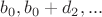 $b_{0},b_{0}+d_{2},...$