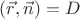 $(\vec{r},\vec{n})=D$ $(\vec{r},\vec{n})=D$