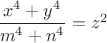 $\dfrac{x^4+y^4}{m^4+n^4}=z^2$