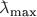 $\bar{\smash{\lambda}}_{\text{max}}$