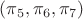 $(\pi_5,\pi_6,\pi_7)$
