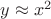 $y\approx x^2$