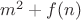 $m^2+f(n)$