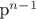 p^{n-1}