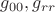 $g_{00}, g_{rr}$
