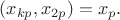 $(x_{kp},x_{2p})=x_p.$