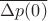 $\overline{\Delta p(0)}$