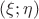 $(\xi;\eta)$