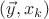 $(\vec{y},x_k)$