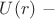 $U(r)\ -$
