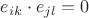 $e_{ik}\cdot e_{jl}=0$