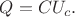 $Q=CU_c.$