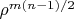 $\rho^{m (n-1)/2}$