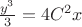 $\frac{y^3}{3}=4C^2 x$