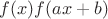 $f(x) f(ax+b)$