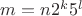 $m = n{2}^k{5}^l