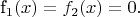 f_1(x) = f_2(x) = 0.