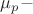 $\mu_p-$