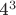 4^3