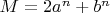 $M=2a^n+b^n$