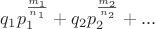 $q_1p_1^\frac{m_1}{n_1}+q_2p_2^\frac{m_2}{n_2}+...$ $q_1p_1^\frac{m_1}{n_1}+q_2p_2^\frac{m_2}{n_2}+...$