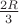 $\frac{2R}{3}$
