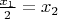 $ \frac {x_1}{2} = x_2