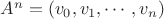 $A^n=(v_0,v_1, \cdots, v_n)$