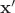 ${\mathbf{x'}}$