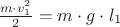 $\frac {m\cdot v_1^2}{2}=m\cdot g\cdot l_1$