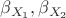 $ \beta_{X_1},\beta_{X_2} $
