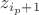 $z_{i_p + 1}$