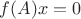 $f(A)x=0$