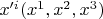 $x'^i(x^1,x^2,x^3)$