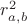$r_{a,b}^2$