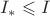 $I_{*} \leqslant I$