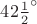 $42\frac{1}{2}^{\circ}$