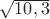 $\sqrt{10,3}$