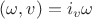 $(\omega, v)=i_v\omega$