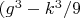 $(g^3-k^3/9$
