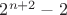 $2^{n+2}-2$