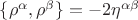 $\{\rho^\alpha,\rho^\beta\}=-2\eta^{\alpha\beta}$