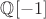 $\mathbb{Q} [-1]$